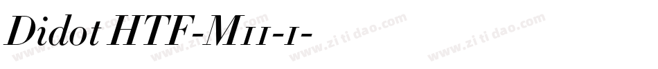 Didot HTF-M11-1字体转换